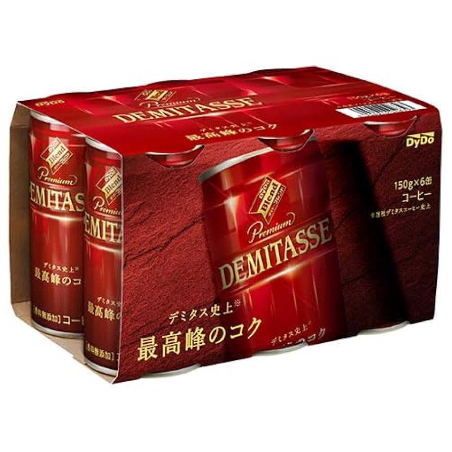 Amazon.co.jp: ダイドー ブレンド デミタスコーヒー(6缶パック